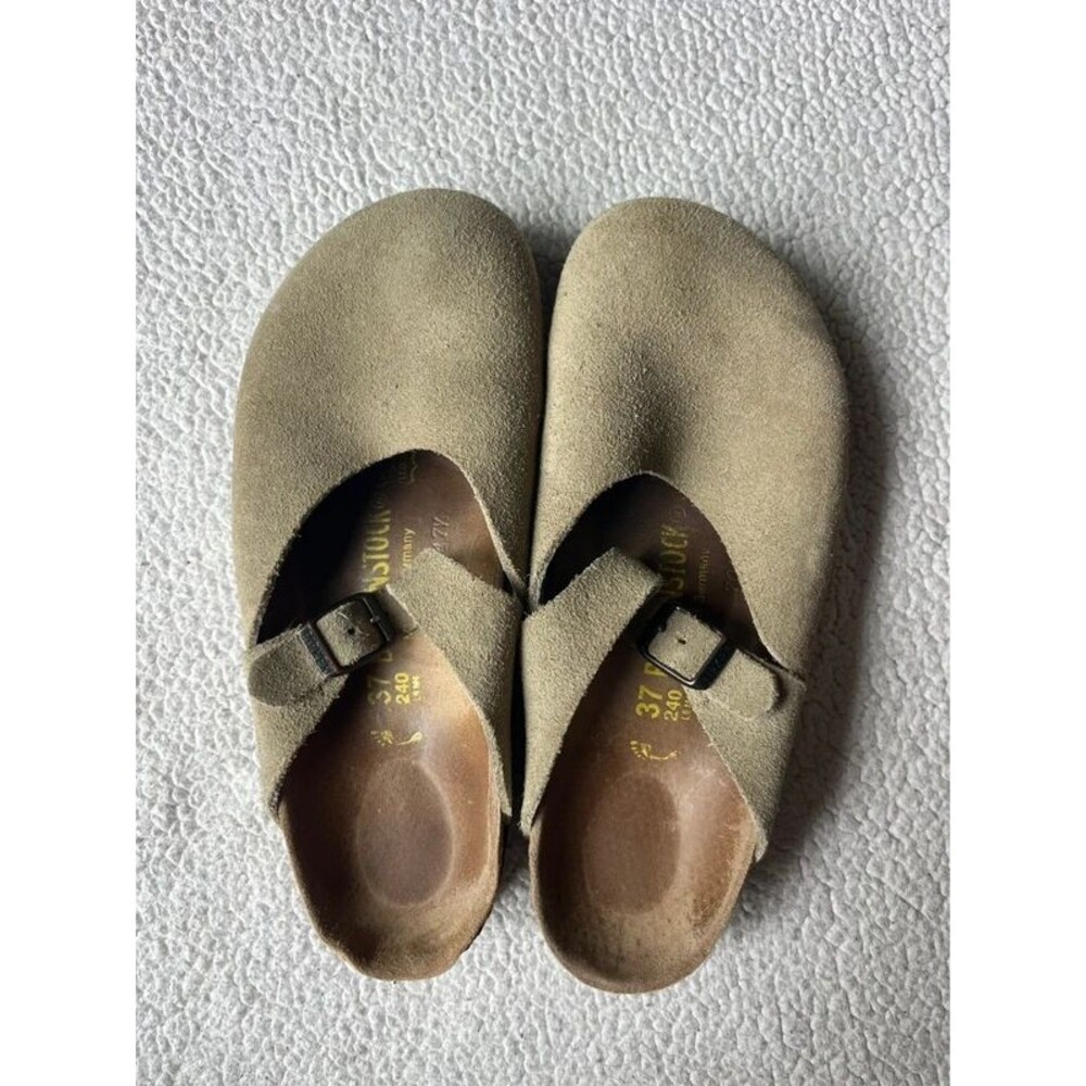 Birkenstock Soft Bed Suede Clogs 37 or 6.5
